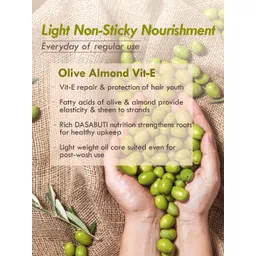 Nat Habit Olive Almond Vit-E Summer Dasabuti Light  Non-Sticky Hair Oil- 200ml image 4