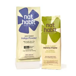 Nat Habit Set Of 2 Henna & Indigo Powder Hair Mask- 220 g Each image 1