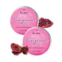 Nat Habit Set of 2 Pomegranate Rose Fresh Infused Lip Butter with Ghee  Honey - 10 g each-picture-37