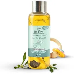 Nat Habit Summer Baby Scalp & Hair Oil with Brahmi Matsyakshi Dasabuti, Cools Body & Aids Good Sleep - 110ml-picture-10
