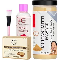 Natural Glow Set ? Multani Mitti Powder, Soap, Gulab Jal & Brush for Face & Body Herbal Glow & Rejuvenation Soap | With Natural Extracts & Essential Oils-picture-55
