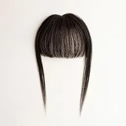 Natural Human Hair Bangs Extension, Dark Brown, Easy to Use Clip-In Fringe Hairpiece for Natural Look (Black1)-picture-27