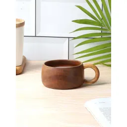 NATURALLYOURS Brown Acacia Wood Coffee Mug-picture-23