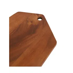 NATURALLYOURS Brown Acacia Wood Hexagon Board image 4