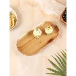 NATURALLYOURS Brown Acacia Wood Oval Dish-picture-17