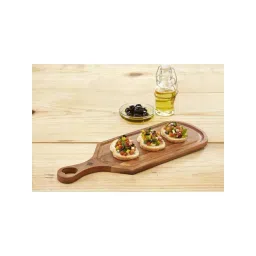 NATURALLYOURS Brown Acacia Wood Serving Platter-picture-21