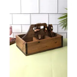 NATURALLYOURS Brown Acacia Wood Soda Caddy-picture-13