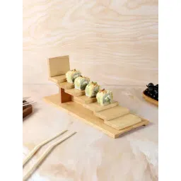 NATURALLYOURS Brown Acacia Wood Sushi Ladder-picture-14