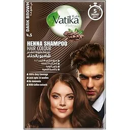 Naturals Instant Henna Shampoo Hair Colour Dark Brown (20ml + Gloves) | With Coffee Extracts | 100% Grey Coverage in 5 Minutes | No Ammonia | Lasts Up to 24 Washes-picture-46