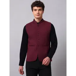 NATURE CRAFT Woven Nehru Jackets-picture-41