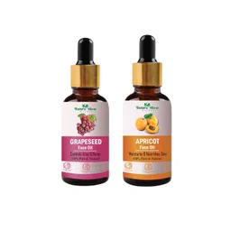 Nature Glow Herbal Set Of 2 Grapeseed & Apricot Facial Oil- 15 ml Each-picture-15