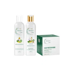 Nature's Law Set Of 3 Botanical Hair Oil, Shampoo & Protein Mask-picture-16