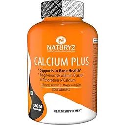 Naturyz Calcium Plus with Calcium Citrate, Vitamin D, Magnesium and Zinc Ideal Supplement for Bone Health & Joint Support of Men & Women - 120 Tablets-picture-12