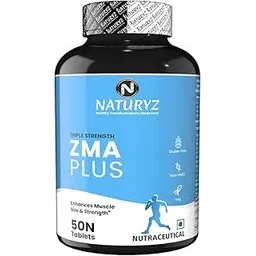 Naturyz Triple Strength ZMA Plus, 5-in-1 Muscle Strength & Nightime Recovery Support Supplement with 450 mg Magnesium Aspartate, Tribulus, Zinc, B6, Black Pepper for Men & Women - 50 Tablets-picture-34