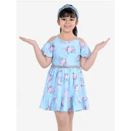 Naughty Ninos Blue Floral Mini Dress-picture-57