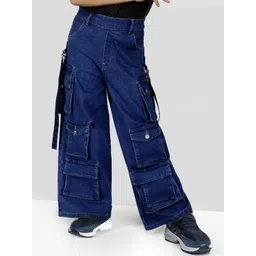 Naughty Ninos Boys Comfort Loose Fit Easy Wash Cotton Cargos Trousers-picture-29