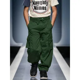 Naughty Ninos Boys Relaxed Easy Wash Cargos Trousers-picture-24