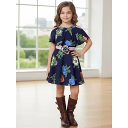 Naughty Ninos Floral Print Crepe Fit & Flare Dress-picture-20