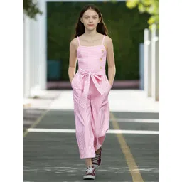 Naughty Ninos Girls Striped Basic Jumpsuit-picture-10