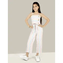 Naughty Ninos Girls Striped Pure Cotton Basic Jumpsuit-picture-21