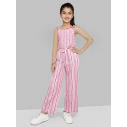 Naughty Ninos Girls Striped Pure Cotton Basic Jumpsuit-picture-19
