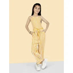 Naughty Ninos Girls Striped Pure Cotton Basic Jumpsuit-picture-20