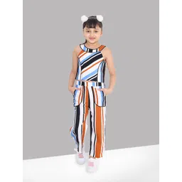 Naughty Ninos Girls Striped Top with Palazzos Set-picture-31