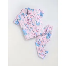 NAUTI KIDZ Boys  Cartoon Characters Printed  Cotton Night suit-picture-19