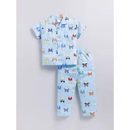NAUTI KIDZ Boys Cartoon Characters Printed Pure Cotton Night suit-picture-42