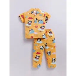 NAUTI KIDZ Boys Cartoon Characters Printed Pure Cotton Night suit-picture-41