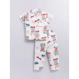 NAUTI KIDZ Boys Printed Pure Cotton Night suit-picture-27