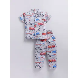 NAUTI KIDZ Boys Printed Pure Cotton Night suit-picture-10