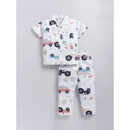 NAUTI KIDZ Boys Printed Pure Cotton Night suit-picture-25