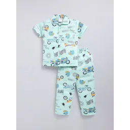 NAUTI KIDZ Boys Printed Pure Cotton Night suit-picture-56
