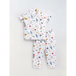 NAUTI KIDZ Boys Printed Pure Cotton Night suit-picture-47