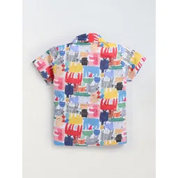 NAUTI KIDZ Boys Pure Cotton Animal Printed Night suit image 5