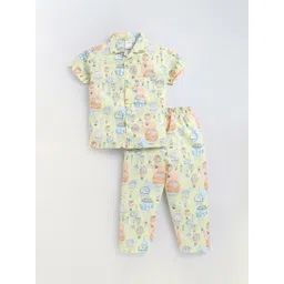 NAUTI KIDZ Boys Pure Cotton Conversational Printed Night suit-picture-30