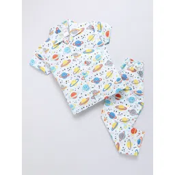 NAUTI KIDZ Boys Pure Cotton Conversational Printed Night suit-picture-31