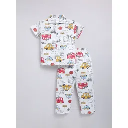 NAUTI KIDZ Boys Pure Cotton Printed Night suit-picture-24
