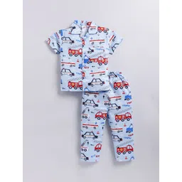 NAUTI KIDZ Boys Pure Cotton Printed Night suit-picture-34