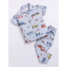 NAUTI KIDZ Boys Pure Cotton Printed Night suit-picture-15