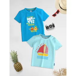 Nauti Nati Boys 2 Printed Bio Finish Applique T-shirt-picture-25