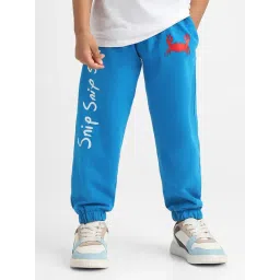 Nauti Nati Boys Blue Cotton Graphic Print Joggers-picture-37