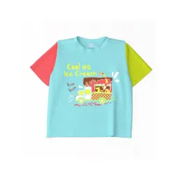 Nauti Nati Boys Blue Cotton Graphic Regular Fit T-Shirt-picture-28