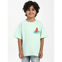 Nauti Nati Boys Blue Cotton Printed Regular Fit T-Shirt-picture-48