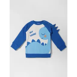 Nauti Nati Boys Blue Graphic Regular Fit Sweatshirt-picture-23