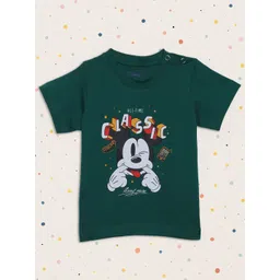 Nauti Nati Boys Mickey Mouse Graphic Printed Round Neck Cotton T-shirt-picture-49