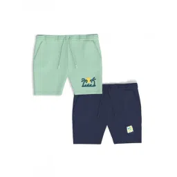 Nauti Nati Boys Multicolor Cotton Printed Regular Fit Shorts - Pack of 2-picture-28