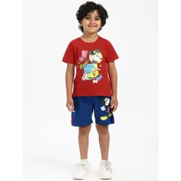 Nauti Nati Boys Multicolor Cotton Printed Regular Fit T-Shirt-picture-14