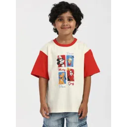 Nauti Nati Boys Multicolor Cotton Printed Regular Fit T-Shirt-picture-12